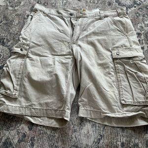 Men’s Carhartt cargo shorts, khaki, size 38